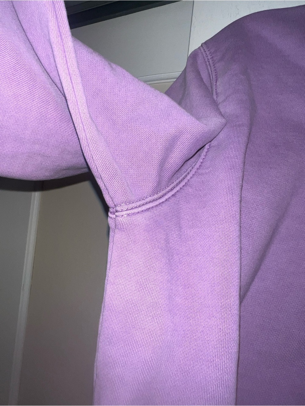 Coach Garment Dye Cropped Hoodie Sweatshirt in Purple - Picture 5 of 11